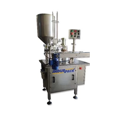Envasadora rotativa de potes plásticos